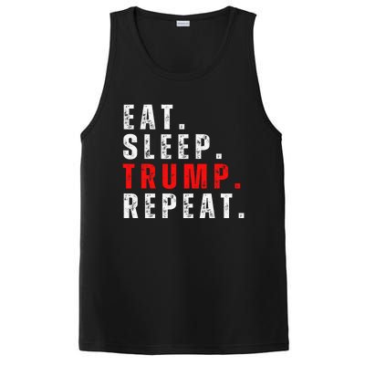 Eat Sleep Trump Repeat For President Trump 2024 Reelection  PosiCharge Competitor Tank