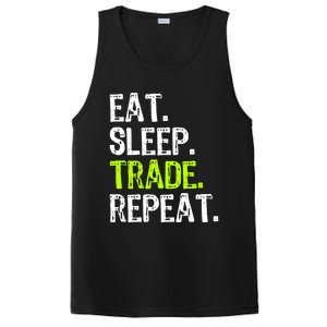 Eat Sleep Trade Repeat Day Stock Trading Trader Funny Gift PosiCharge Competitor Tank