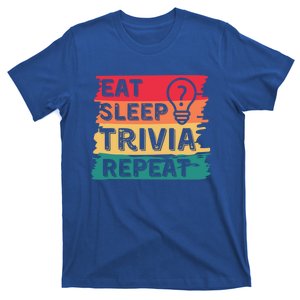 Eat Sleep Trivia Repeat Funny Trivia Day Game Retro Gift T-Shirt