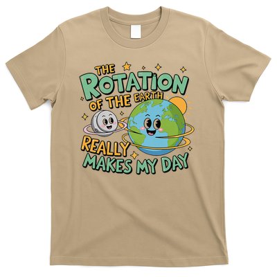 Earth Science Teacher Planet Earth Rotation Funny Space T-Shirt