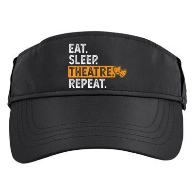 Eat Sleep Theatre Repeat Theater Adult Drive Performance Visor