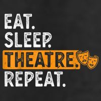 Eat Sleep Theatre Repeat Theater Adult Drive Performance Visor
