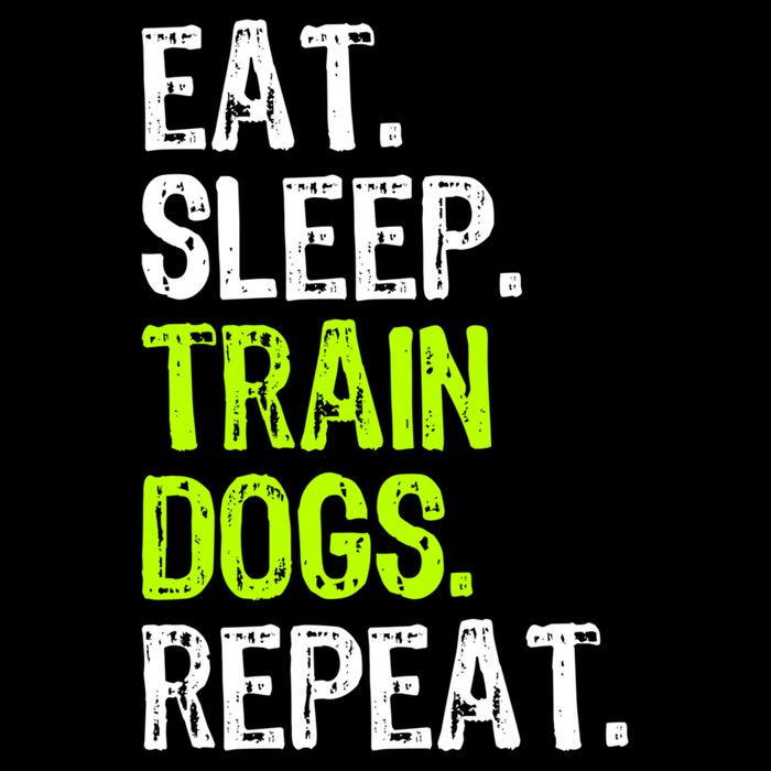 Eat Sleep Train Dogs Trainer Training Funny Meaningful Gift Backpack