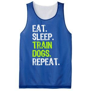 Eat Sleep Train Dogs Trainer Training Funny Meaningful Gift Mesh Reversible Basketball Jersey Tank