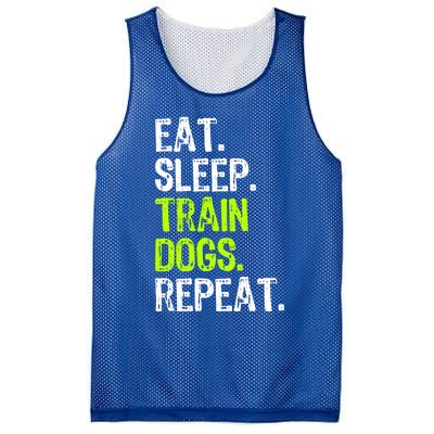 Eat Sleep Train Dogs Trainer Training Funny Meaningful Gift Mesh Reversible Basketball Jersey Tank