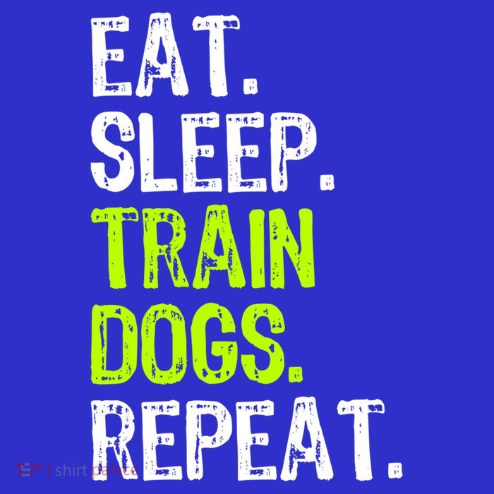 Eat Sleep Train Dogs Trainer Training Funny Meaningful Gift Premium T-Shirt