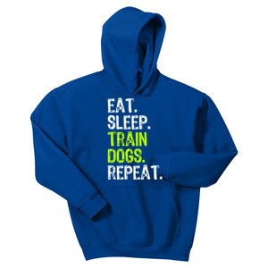 Eat Sleep Train Dogs Trainer Training Funny Meaningful Gift Kids Hoodie