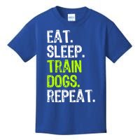 Eat Sleep Train Dogs Trainer Training Funny Meaningful Gift Kids T-Shirt