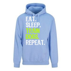 Eat Sleep Train Dogs Trainer Training Funny Meaningful Gift Unisex Surf Hoodie