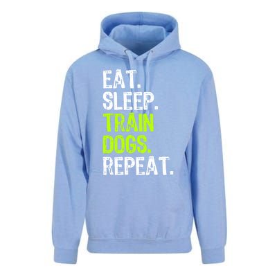 Eat Sleep Train Dogs Trainer Training Funny Meaningful Gift Unisex Surf Hoodie