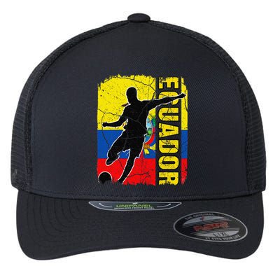 Ecuadorian Soccer Team Ecuador Flag Jersey Football Fans Flexfit Unipanel Trucker Cap