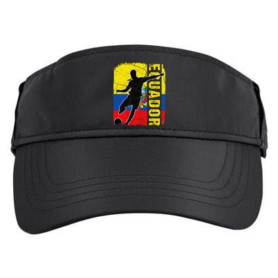 Ecuadorian Soccer Team Ecuador Flag Jersey Football Fans Adult Drive Performance Visor