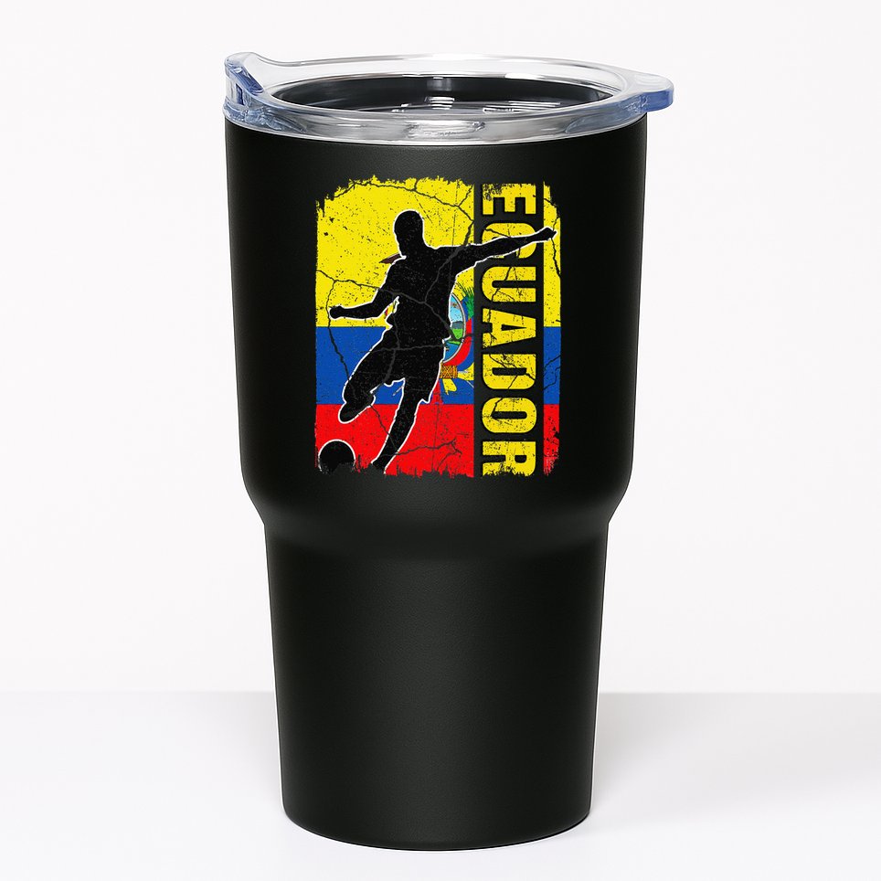 Ecuadorian Soccer Team Ecuador Flag Jersey Football Fans Tumbler