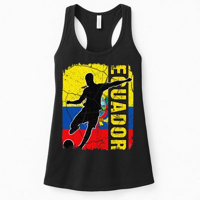 Ecuadorian Soccer Team Ecuador Flag Jersey Football Fans Womens Tank Top