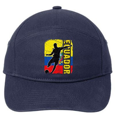 Ecuadorian Soccer Team Ecuador Flag Jersey Football Fans 7-Panel Snapback Hat