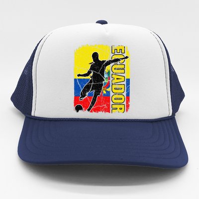 Ecuadorian Soccer Team Ecuador Flag Jersey Football Fans Trucker Hat