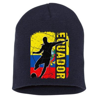 Ecuadorian Soccer Team Ecuador Flag Jersey Football Fans Short Acrylic Beanie