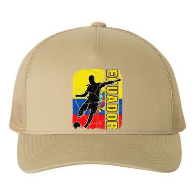 Ecuadorian Soccer Team Ecuador Flag Jersey Football Fans Yupoong Adult 5-Panel Trucker Hat