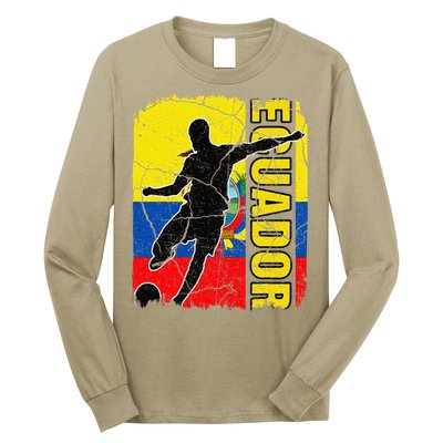 Ecuadorian Soccer Team Ecuador Flag Jersey Football Fans Long Sleeve Shirt