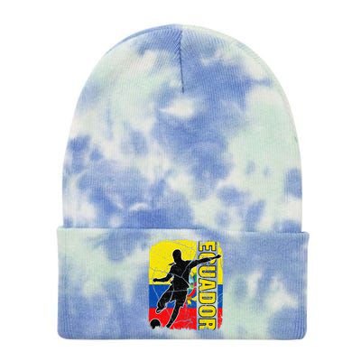 Ecuadorian Soccer Team Ecuador Flag Jersey Football Fans Tie Dye 12in Knit Beanie