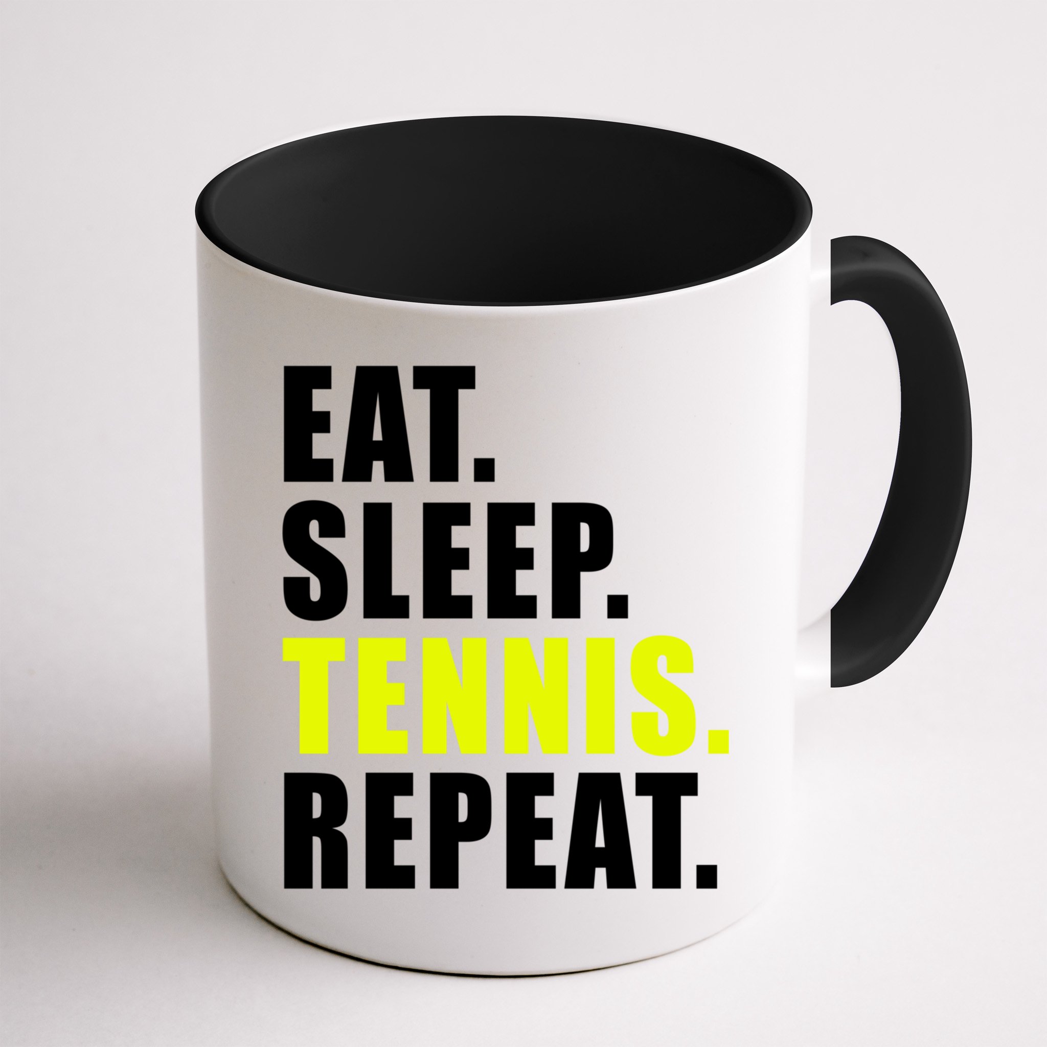 Eat Sleep Tennis Repeat Ball Sport Gift Mug
