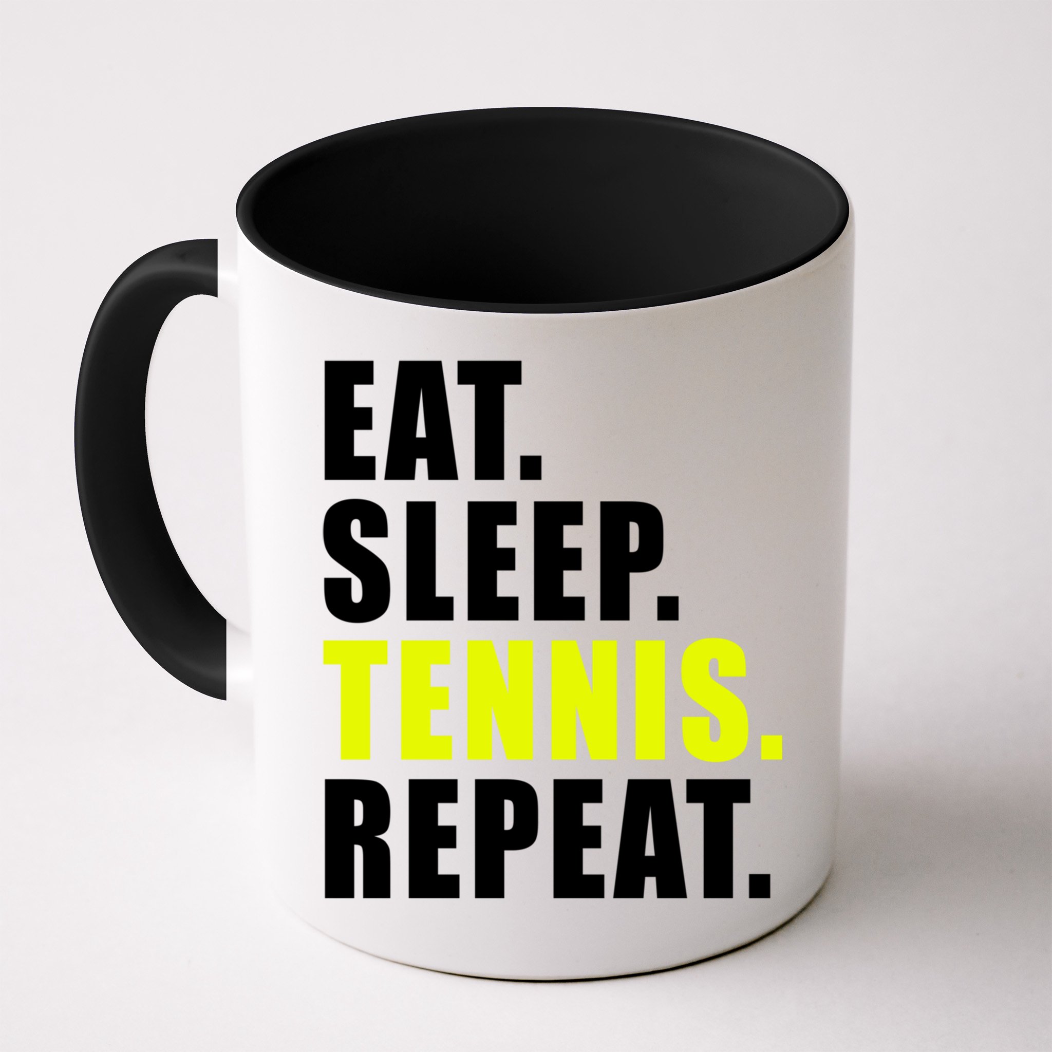 Eat Sleep Tennis Repeat Ball Sport Gift Mug