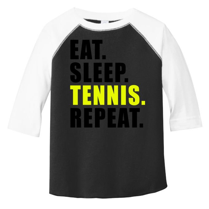 Eat Sleep Tennis Repeat Ball Sport Gift Toddler Fine Jersey T-Shirt
