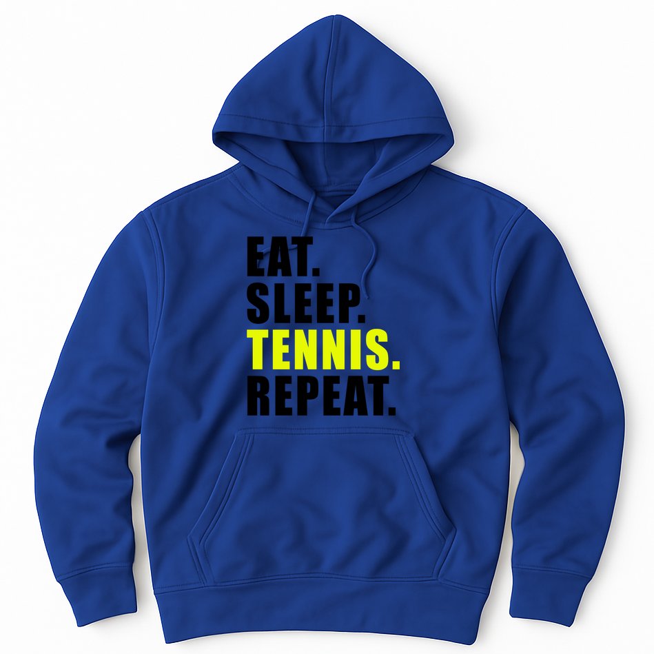 Eat Sleep Tennis Repeat Ball Sport Gift Hoodie