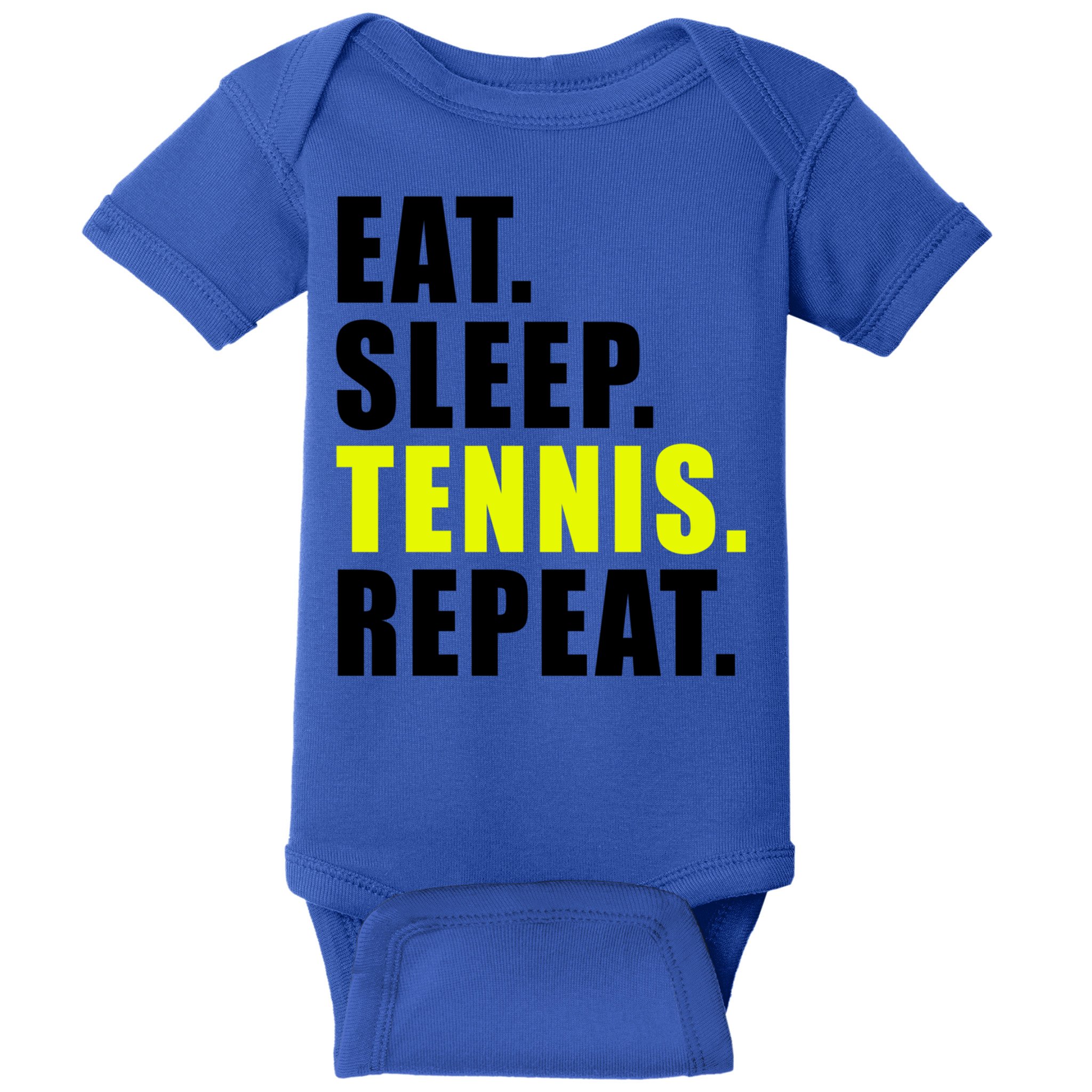 Eat Sleep Tennis Repeat Ball Sport Gift Baby Bodysuit