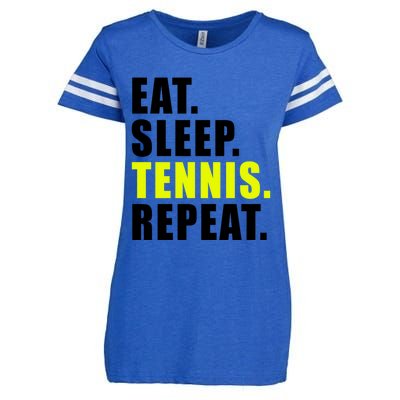 Eat Sleep Tennis Repeat Ball Sport Gift Enza Ladies Jersey Football T-Shirt