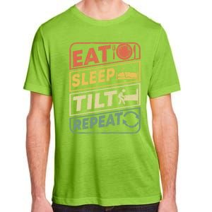 Eat Sleep Tilt Repeat Retro Game Lover Design Arcade Pinball Gift Adult ChromaSoft Performance T-Shirt