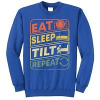 Eat Sleep Tilt Repeat Retro Game Lover Design Arcade Pinball Gift Sweatshirt