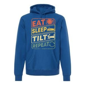 Eat Sleep Tilt Repeat Retro Game Lover Design Arcade Pinball Gift Premium Hoodie