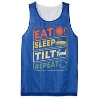 Eat Sleep Tilt Repeat Retro Game Lover Design Arcade Pinball Gift Mesh Reversible Basketball Jersey Tank