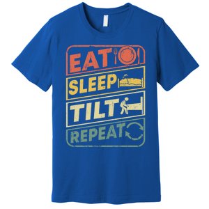 Eat Sleep Tilt Repeat Retro Game Lover Design Arcade Pinball Gift Premium T-Shirt