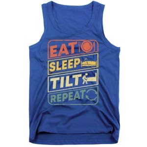 Eat Sleep Tilt Repeat Retro Game Lover Design Arcade Pinball Gift Tank Top