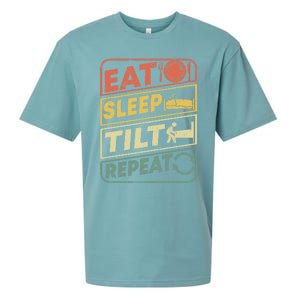 Eat Sleep Tilt Repeat Retro Game Lover Design Arcade Pinball Gift Sueded Cloud Jersey T-Shirt