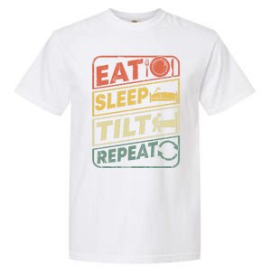 Eat Sleep Tilt Repeat Retro Game Lover Design Arcade Pinball Gift Garment-Dyed Heavyweight T-Shirt