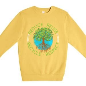 Environtalist Save The Earth Environtal Love Recycling Gift Premium Crewneck Sweatshirt