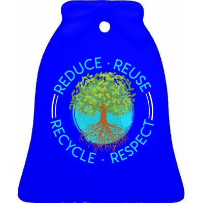 Environtalist Save The Earth Environtal Love Recycling Meaningful Gift Ceramic Bell Ornament