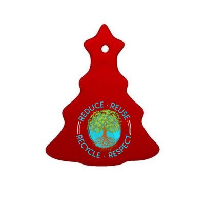 Environtalist Save The Earth Environtal Love Recycling Meaningful Gift Ceramic Tree Ornament