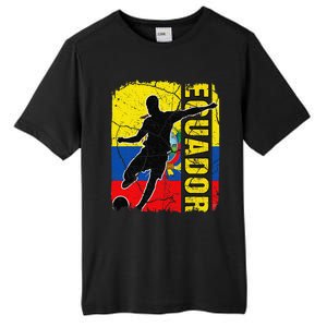 Ecuadorian Soccer Team Ecuador Flag Jersey Football Fans Tall Fusion ChromaSoft Performance T-Shirt