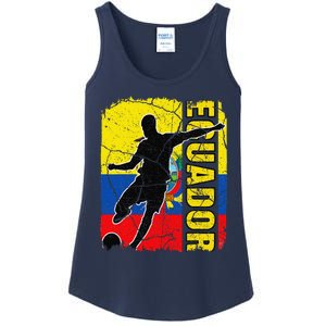 Ecuadorian Soccer Team Ecuador Flag Jersey Football Fans Ladies Essential Tank