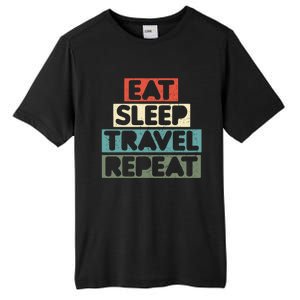 Eat Sleep Travel Beach Vacation Family Weekend Getaway Cool Gift Tall Fusion ChromaSoft Performance T-Shirt