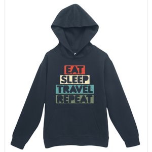 Eat Sleep Travel Beach Vacation Family Weekend Getaway Cool Gift Urban Pullover Hoodie