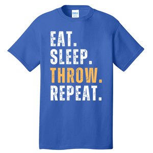 Eat Sleep Throw Repeat Retro Ultimate Frisbee Gift Tall T-Shirt