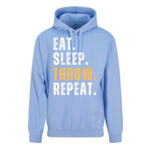 Eat Sleep Throw Repeat Retro Ultimate Frisbee Gift Unisex Surf Hoodie