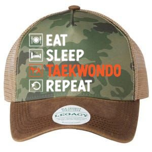 Eat Sleep Taekwondo Repeat Martial Arts Tkd Cool Gift Legacy Tie Dye Trucker Hat