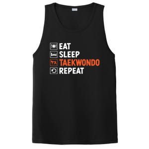 Eat Sleep Taekwondo Repeat Martial Arts Tkd Cool Gift PosiCharge Competitor Tank