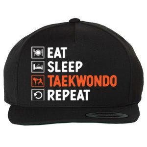 Eat Sleep Taekwondo Repeat Martial Arts Tkd Cool Gift Wool Snapback Cap